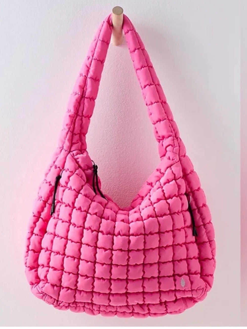 FP Movement Free People Quilted Carryall Bag Bubblegum Pink NWT